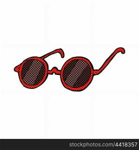 retro comic book style cartoon sunglasses