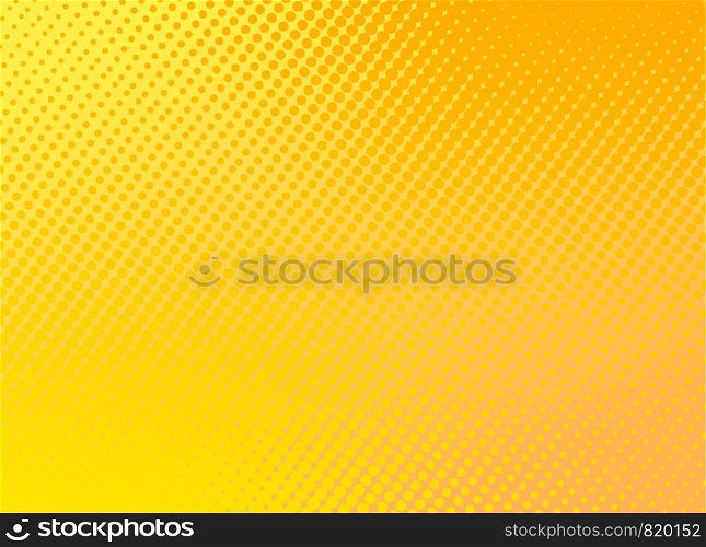 retro comic yellow background raster gradient halftone, stock vector illustration eps 10
