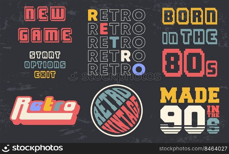 Retro design print for t-shirt st&, vintage tee applique, fashion typography, badge, label clothing, jeans, and casual wear. Vector illustration.. Retro design print for t-shirt st&, vintage tee applique, fashion typography, badge, label clothing, jeans, and casual wear. Vector illustration