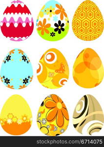 Retro easter eggs