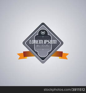 retro exclusive label. retro exclusive label theme vector art illustration