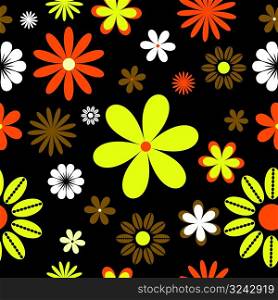 retro floral background