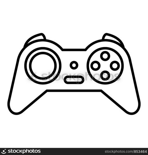 Retro game joystick icon. Outline retro game joystick vector icon for web design isolated on white background. Retro game joystick icon, outline style