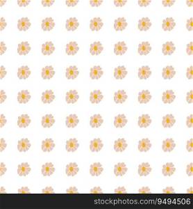 Retro groovy flowers seamless pattern. Vintage floral background. Abstract stylized botanical wallpaper. Design for fabric, textile print, wrapping paper, fashion, interior, cover, illustration. Retro groovy flowers seamless pattern. Vintage floral background. Abstract stylized botanical wallpaper