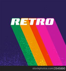 Retro grunge texture background with vintage color stripes. Vector illustration.. Retro grunge texture background with vintage color stripes. Vector illustration