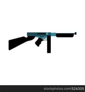 Retro gun vector icon weapon illustration design. Cartoon vintage handgun military west. Gangster criminal rifle