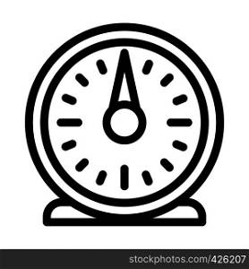 Retro kitchen timer icon. Outline retro kitchen timer vector icon for web design isolated on white background. Retro kitchen timer icon, outline style