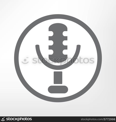 retro microphone icon