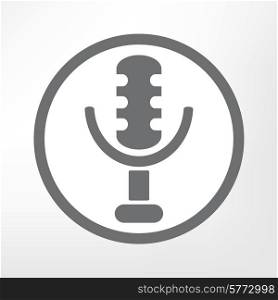 retro microphone icon