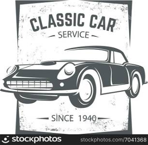 retro old car. retro old car vector
