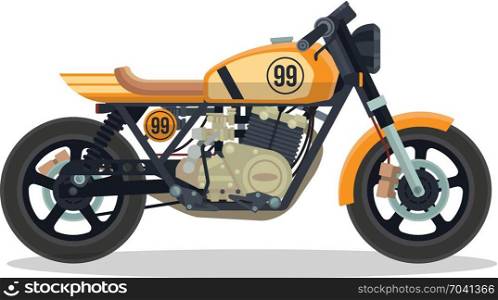 retro old motorbike. retro old motorbike vector