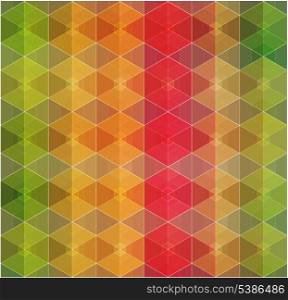 Retro pattern of geometric shapes. Colorful mosaic banner.