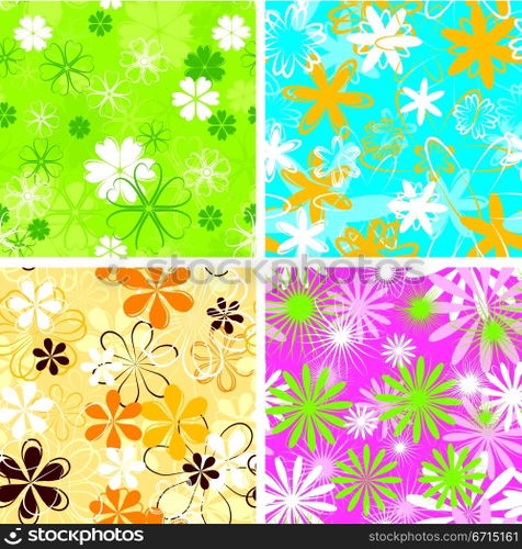 Retro pattern, seamless, vector