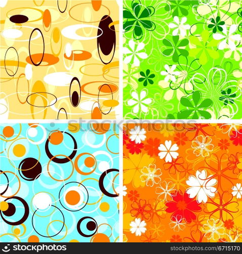 Retro pattern, seamless, vector