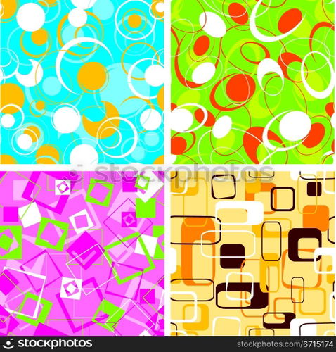Retro pattern, seamless, vector