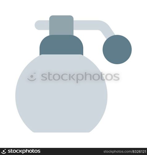 Retro perfume bottle isolated on a white background