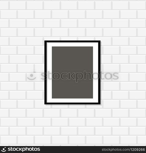 Retro photo frame isolated on background. Vector. Retro photo frame