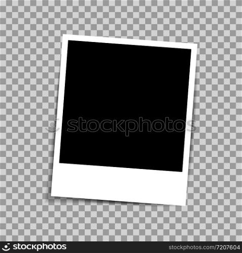 Retro Photo frame isolated on transparent background