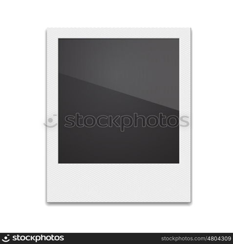 Retro Photo Frame Polaroid On White Background. Vector illustra. Retro Photo Frame Polaroid On White Background. Vector illustration