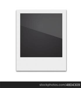 Retro Photo Frame Polaroid On White Background. Vector illustra. Retro Photo Frame Polaroid On White Background. Vector illustration