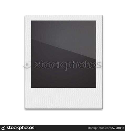 Retro Photo Frame Polaroid On White Background. Vector illustration