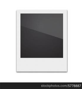 Retro Photo Frame Polaroid On White Background. Vector illustration