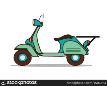 retro scooter a stylized, vector illustration