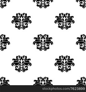Retro seamless damask pattern for design and ornate