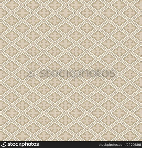 Retro seamless pattern. Beige wallpaper abstract. Vector background.
