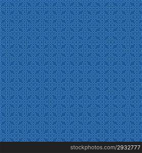 Retro seamless pattern. Blue background abstract. Vector.