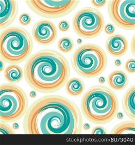 Retro seamless pattern. Vector Retro seamless pattern with hand drawing circle