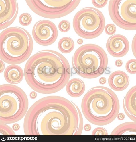 Retro seamless pattern. Vector Retro seamless pattern with hand drawing circle