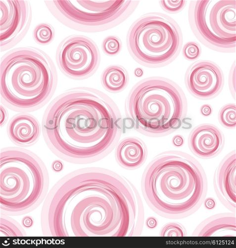 Retro seamless pattern. Vector Retro seamless pattern with hand drawing circle. Pink Pastel color.