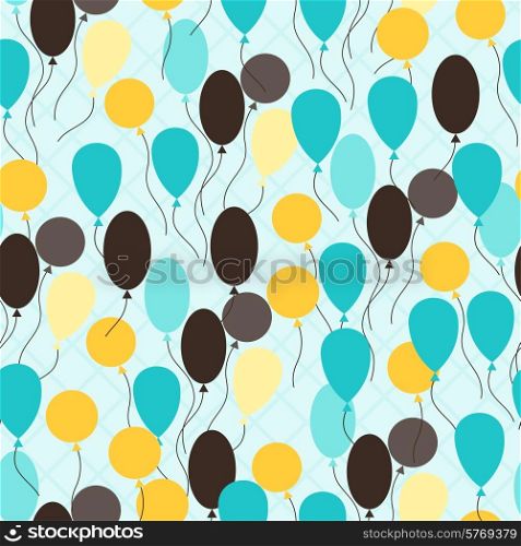 Retro seamless pattern with ballons.