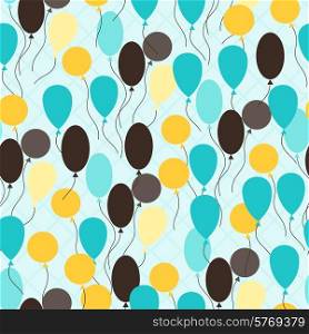 Retro seamless pattern with ballons.