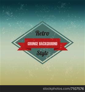 retro sign with grunge background, vintage style