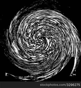 retro spiral black and white, vector art illustration; more textures in my gallery