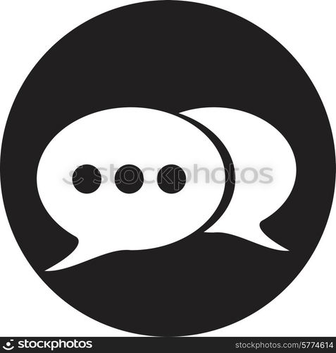 retro style bubble speech icon