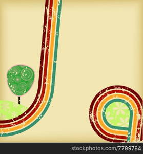 Retro Style Vector Abstract Background
