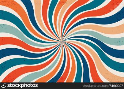 Retro sun burst vintage background. Swirl wallpaper with grunge. Spiral rays circus illustration for banner, poster, frame and backdrop. Vector twisted design.. Retro sun burst vintage background. Swirl wallpaper with grunge. Spiral rays circus illustration for banner, poster, frame and backdrop. Vector twisted design