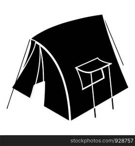 Retro tent icon. Simple illustration of retro tent vector icon for web design isolated on white background. Retro tent icon, simple style