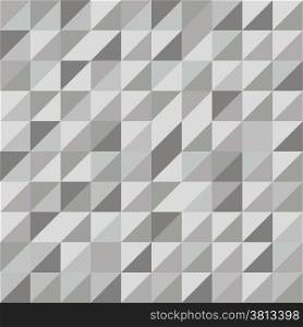 Retro triangle pattern with gray background, stock vector