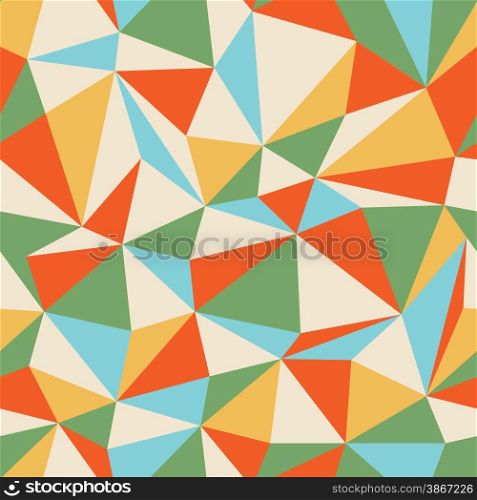 Retro Triangle seamless colorful pattern