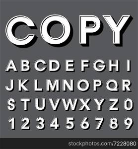 Retro type font, vintage typography ,Illustratiom EPS10