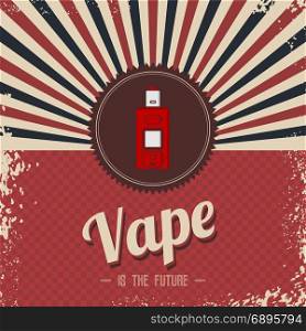 retro vaporizer electric cigarette vapor mod - vape life. retro vaporizer electric cigarette vapor mod - vape life vector