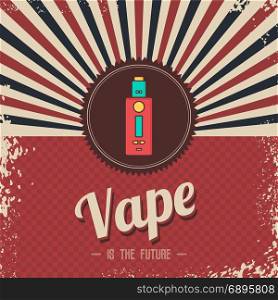 retro vaporizer electric cigarette vapor mod - vape life. retro vaporizer electric cigarette vapor mod - vape life vector