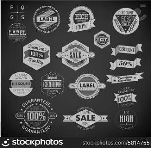 Retro vector label can be used for invitation, congratulation or website layout vector