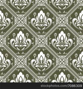 retro wallpaper or ancient background with beautiful filigree , antique stylish texture and vintage graphic design for seamless pattern backdrop, vector illustration