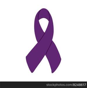 Rett Syndrome Awareness Month October handwritten lettering and purple support ribbon. Web banner vector template art. Rett Syndrome Awareness Month October handwritten lettering and purple support ribbon. Web banner vector template