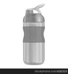 Reusable water bottle i mockup. Realistic illustration of reusable water bottle i vector mockup for web. Reusable water bottle i mockup, realistic style
